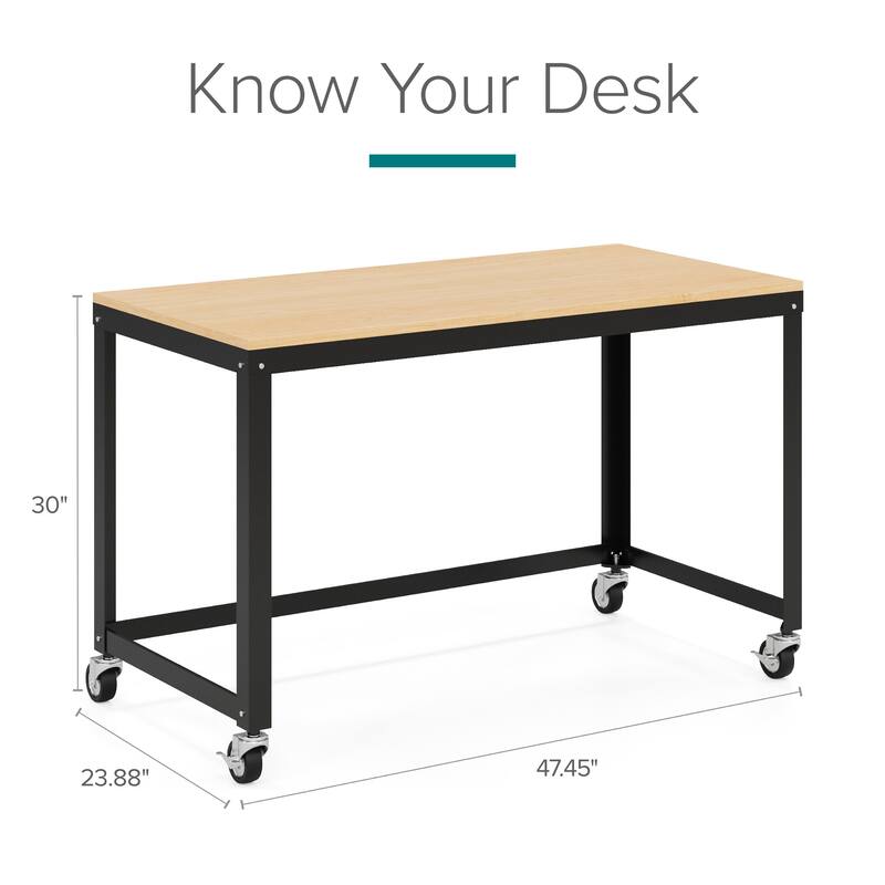 Space Solutions Home Office Natural Wood Finish Desk and Storage Set
