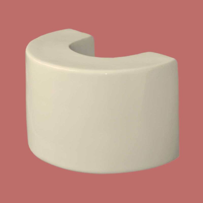 Bathroom Pedestal Sink Extender Booster 8" H Biscuit Color Ceramic Renovators Supply