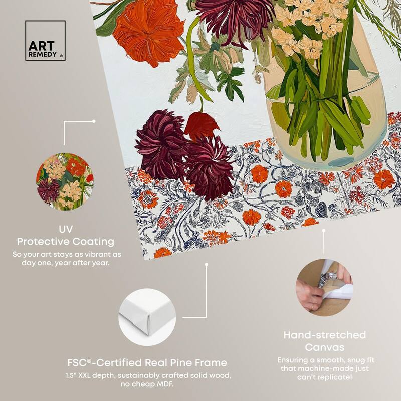 Abundant Blossom Canvas by Art Remedy, Gallery Wrapped