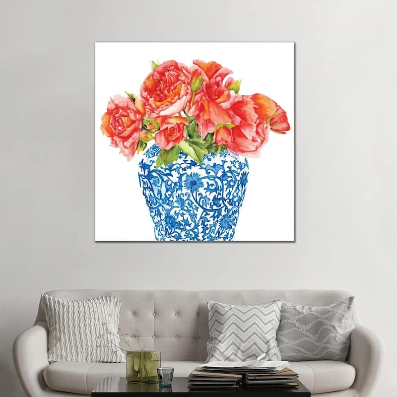 iCanvas "Sweet Peonies II" by Melissa Wang Canvas Print