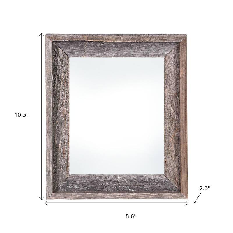 HomeRoots 5" x 7" Gray Solid Wood Tabletop Picture Frame