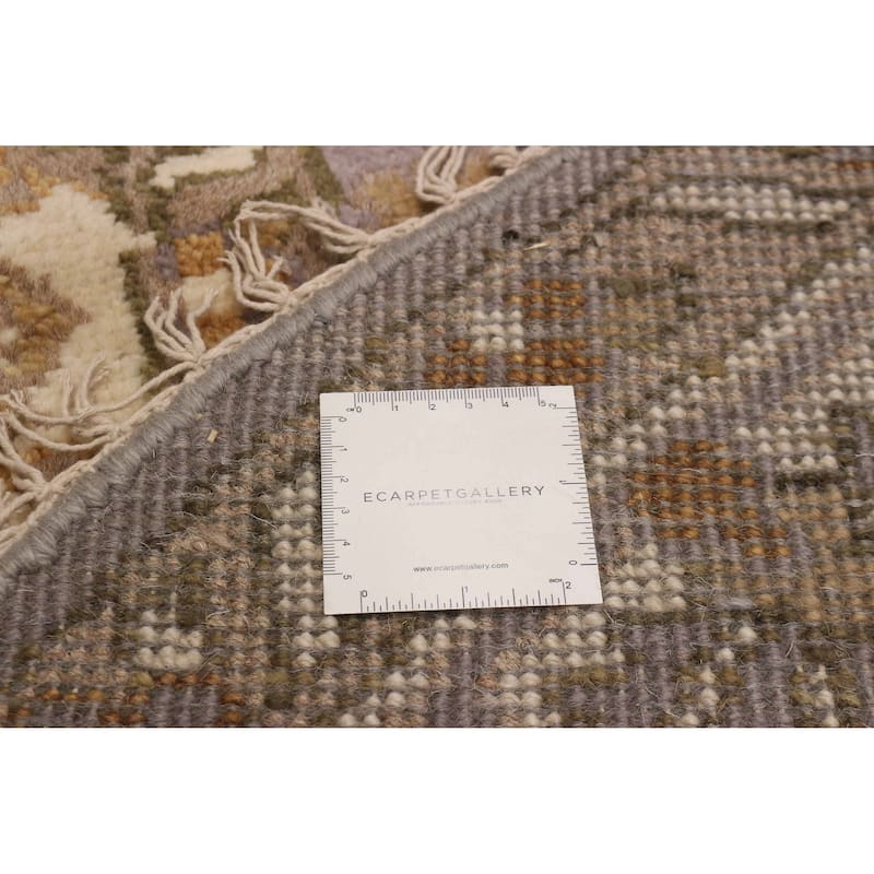 ECARPETGALLERY Hand-knotted Royal Oushak Grey, Purple Wool Rug - 7'0 x 7'0