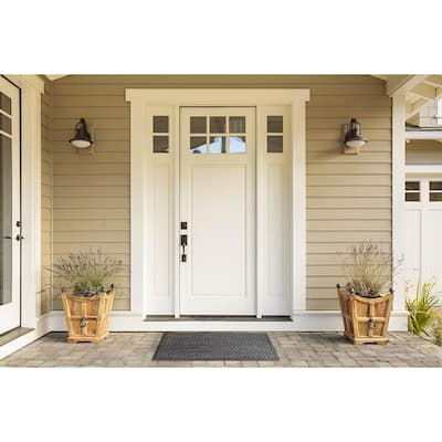 Ridged Zig-Zag Pattern Rectangular Doormat - 24" x 36"