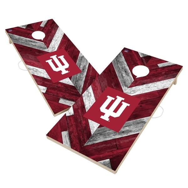 slide 2 of 5, Indiana University Hoosiers Cornhole Board Set Include Carrying Case