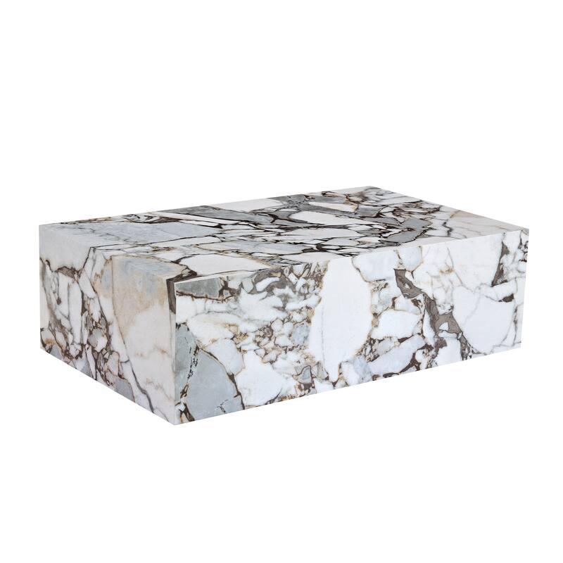 Rectangular Wooden Coffee Table, Living Room Center Table