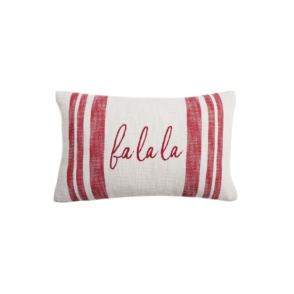 14" x 22" Morgan Falala Woven Christmas Throw Pillow
