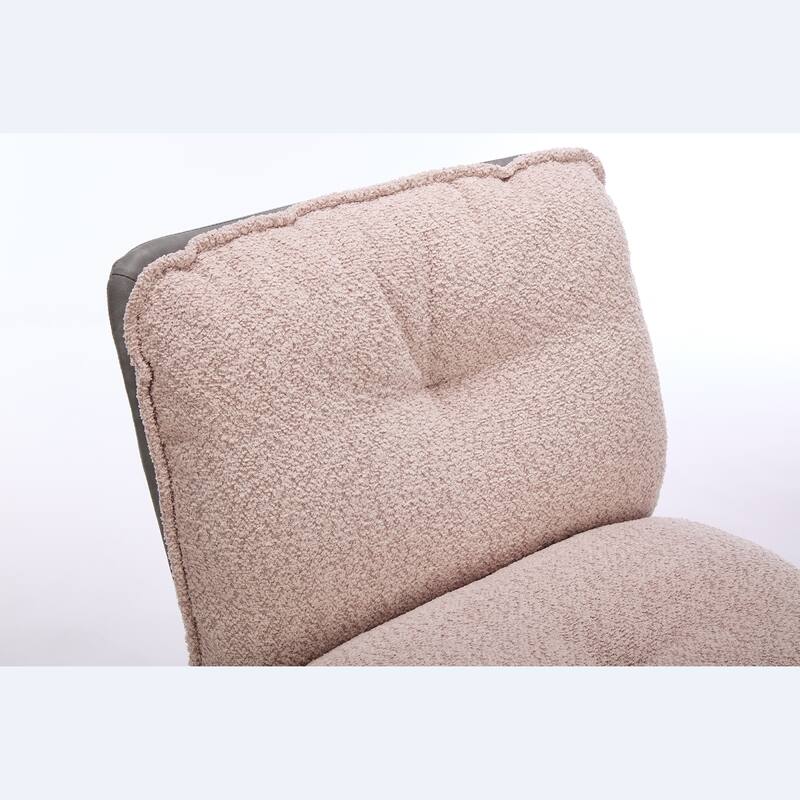 Oversize Seat Cirss Cross Chair with Wheels, Elegant Design Computer Chair, Adjustable Height 360° Rolling Swivel Chair