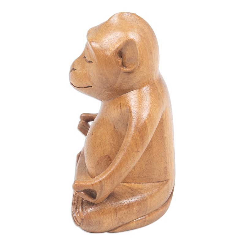 Novica Handmade Joyous Master Wood Statuette
