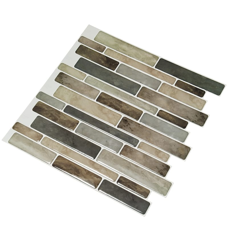 Art3d 12"x12" Vinyl Peel and Stick Backsplash Tile Marble Look(10-Pack)