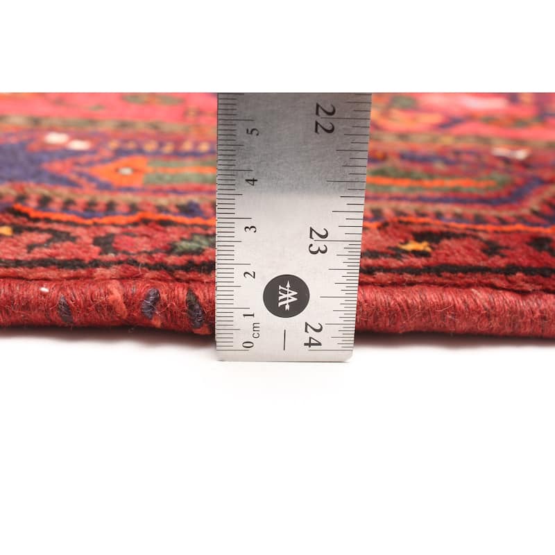 ECARPETGALLERY Hand-knotted Andelz Red Wool Rug - 4'3 x 6'8