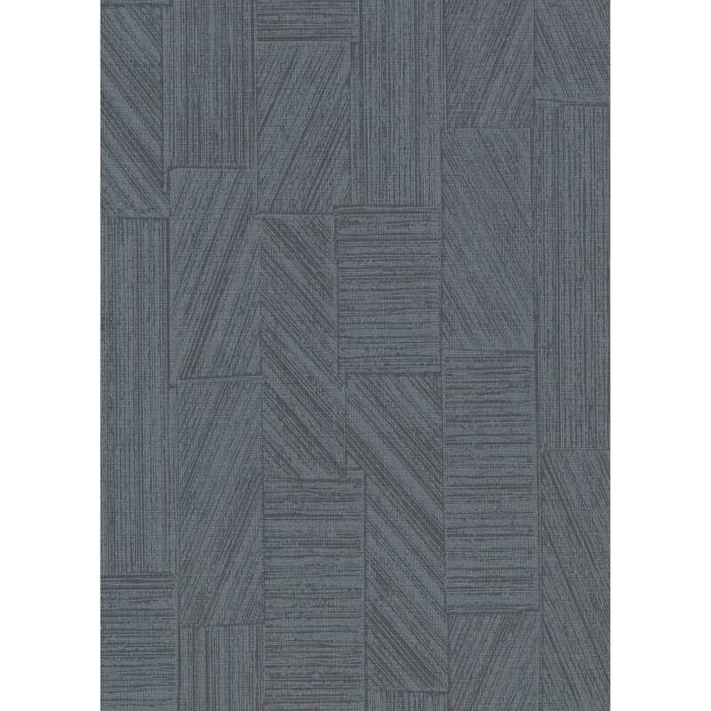Kensho Charcoal Parquet Wood Wallpaper