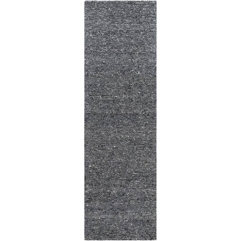 Livabliss Farmhouse Passion Solid Area Rug - 3' x 10' - Charcoal - Runner