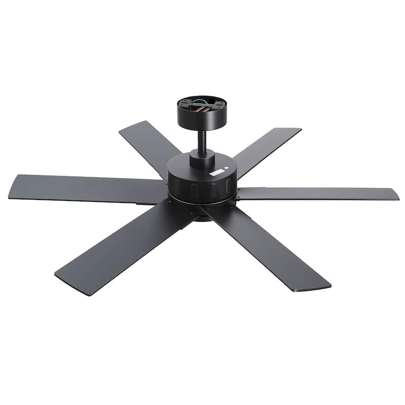 48/56/60 Inch Reversible Blade Ceiling Fan No Light with Remote Control
