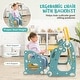 preview thumbnail 7 of 8, Gymax Kids Art Easel with Chair Kids Activity Table & Chair Set w/