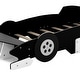 preview thumbnail 40 of 42, Race Car Red Pine Platform Bed with Wing & Spoiler - Safe for Kids