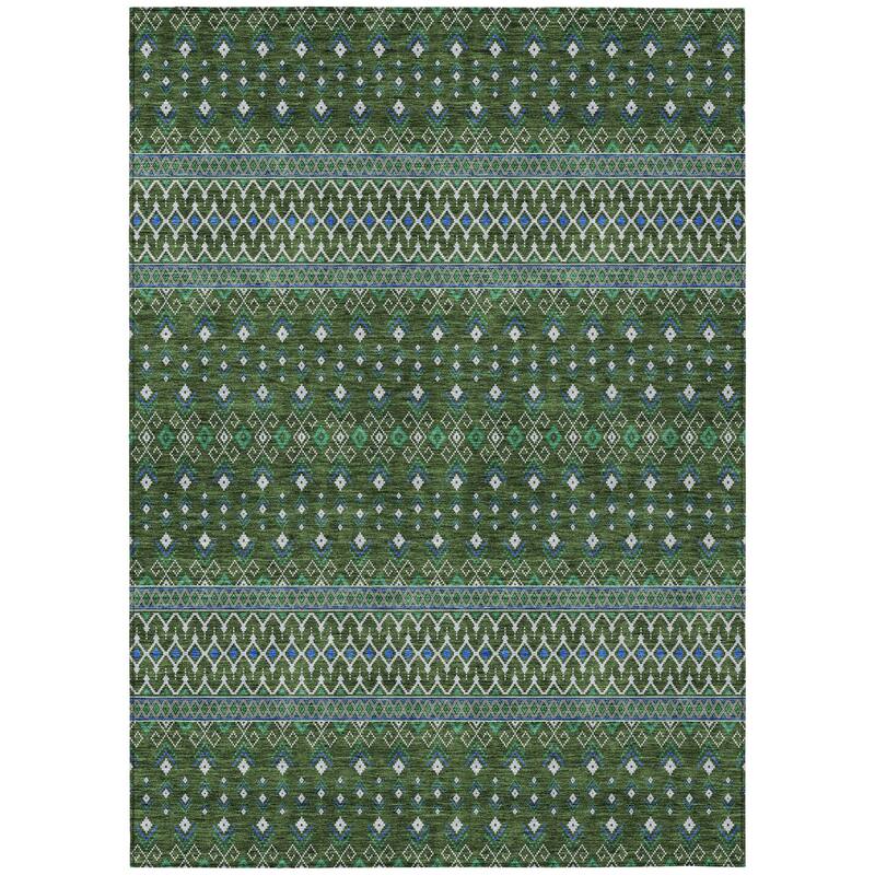 HomeRoots Tribal Transitional Rectangle Outdoor Rug