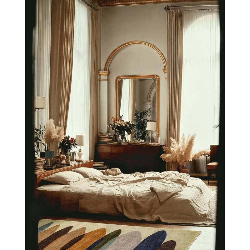 ECARPETGALLERY Hand-knotted Peshawar Ziegler Light Green Wool Rug - 5'1 x 6'10