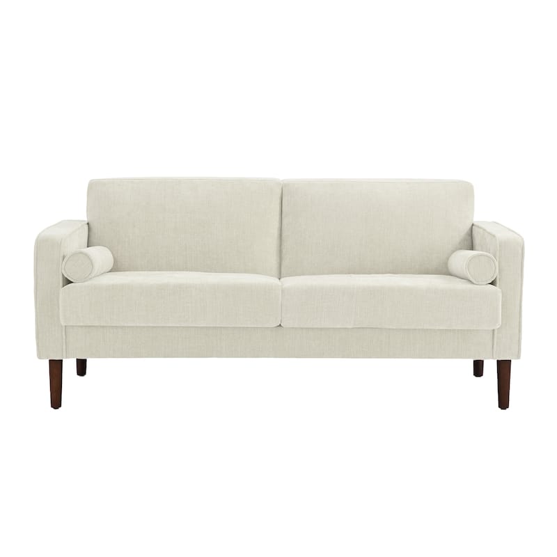 62.5'' W Corduroy Couch Upholstered Square Arm Sofa