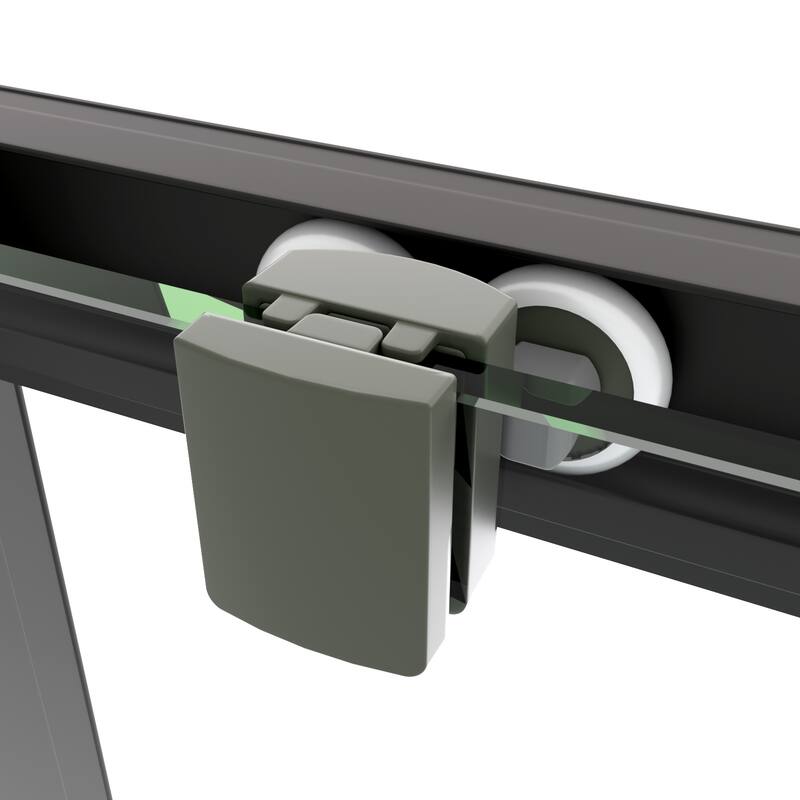 Framed Single Sliding Shower Door with 1/4" Tempered Glass