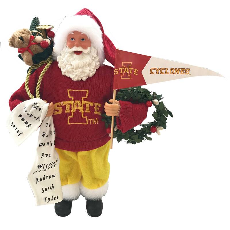 12" Iowa State Proud Santa