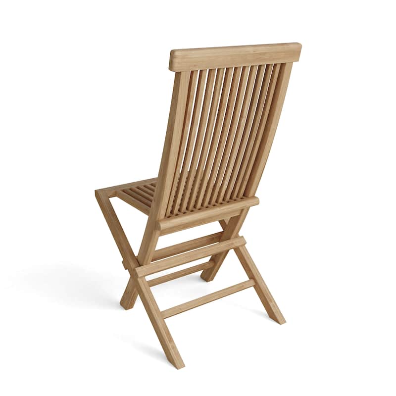Classic Teak Outdoor Dining Chair - Foldable (Set of 2)