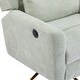 preview thumbnail 42 of 45, Boucle Metal Base Power Recliner Chair with 360° Swivel, 90°-165° Adjustable Backrest, Extended Footrest