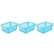preview thumbnail 37 of 37, YBM Home Large Plastic Storage Basket for Organizing Blue - 3 Piece