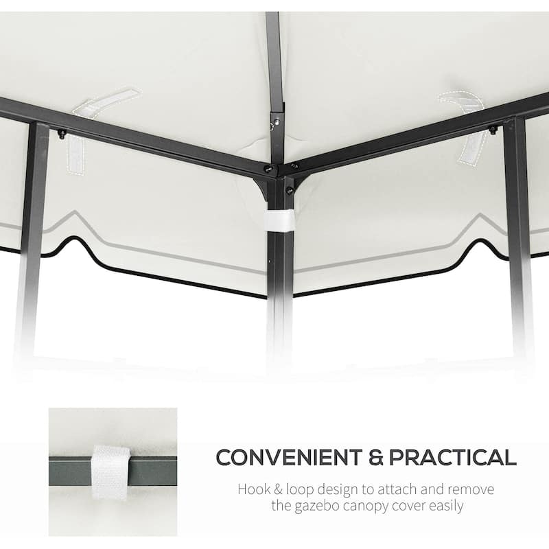 10x10 Ft Outdoor Patio Gazebo Replacement Canopy
