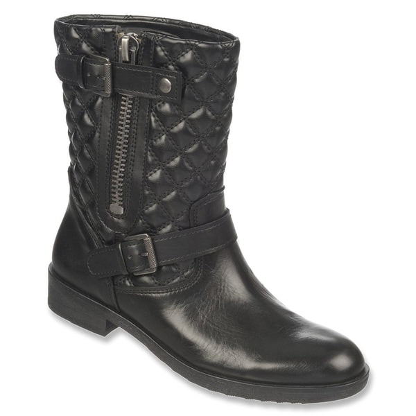 Franco Sarto Womens Padua Leather Almond Toe Ankle Fashion Boots