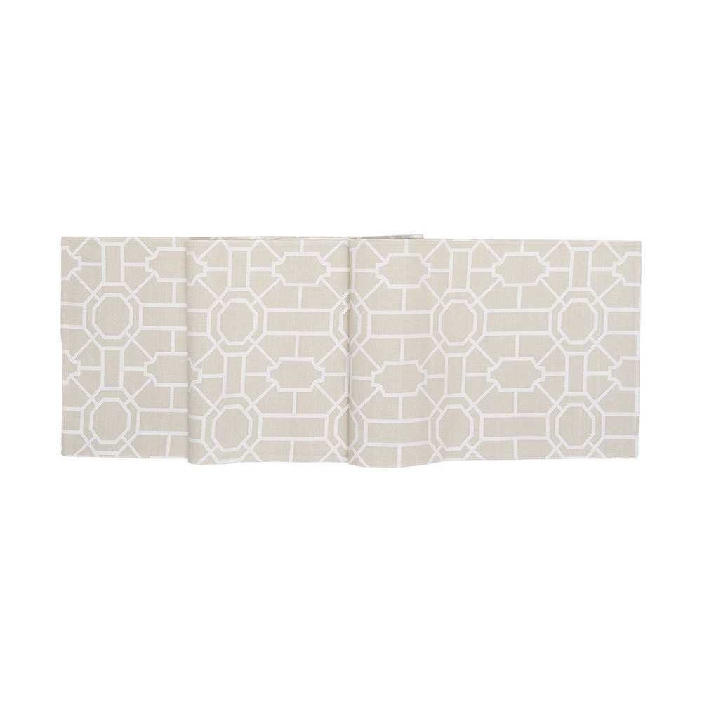 Trellis Woven Table Runner - 13" x 72"