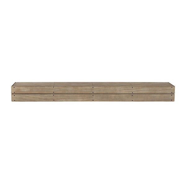 48” Light Brown Cades Cove Pallet Mantel Shelf Fontana Finish - N/A