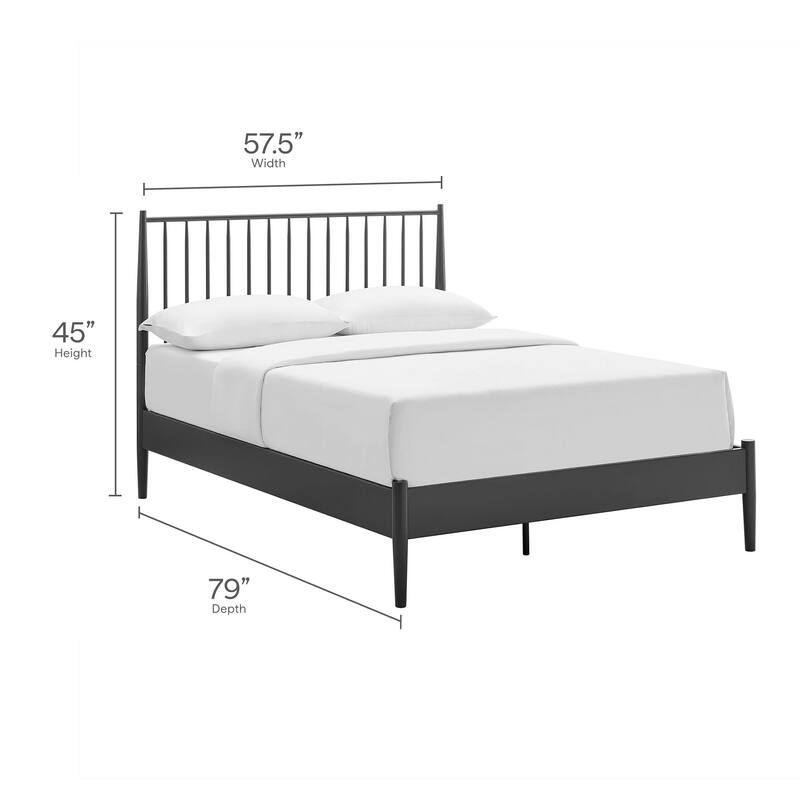 Adair Metal Spindle Platform Bed