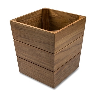 Teak Waste Basket