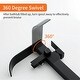 preview thumbnail 9 of 13, Floor Mount Tub Faucet With Hand Sprayer Freestanding Roman Bathtub Faucet Modern Waterfall Tub Filler Trim With Handheld Showe