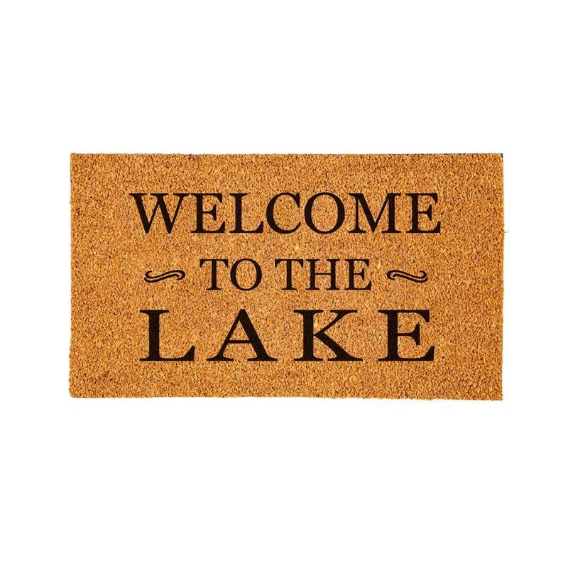 Coir Mat, Welcome to the Lake, 16" x 28"