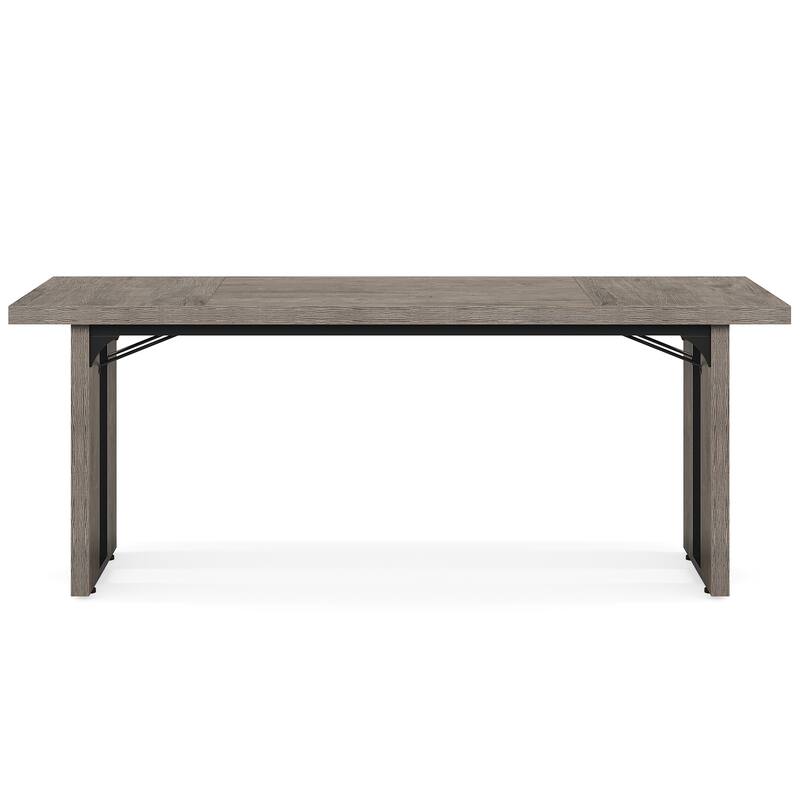 71" Rustic Farmhouse Dining Table for 6-8 People