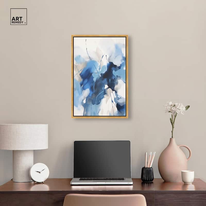 Fleur Bleue I Canvas by Art Remedy