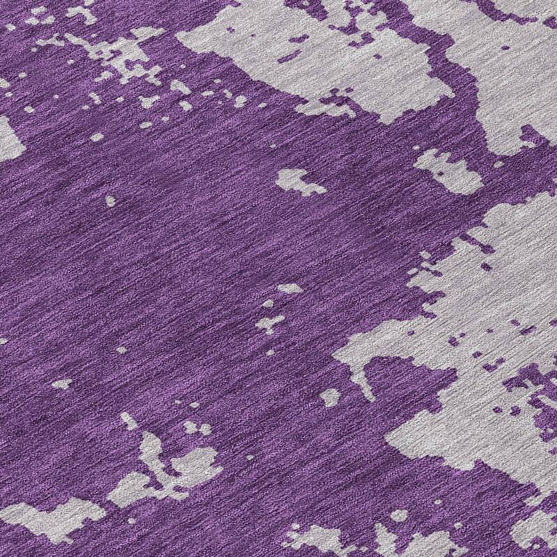 Machine Washable Indoor/ Outdoor Chantille Abstract Rug