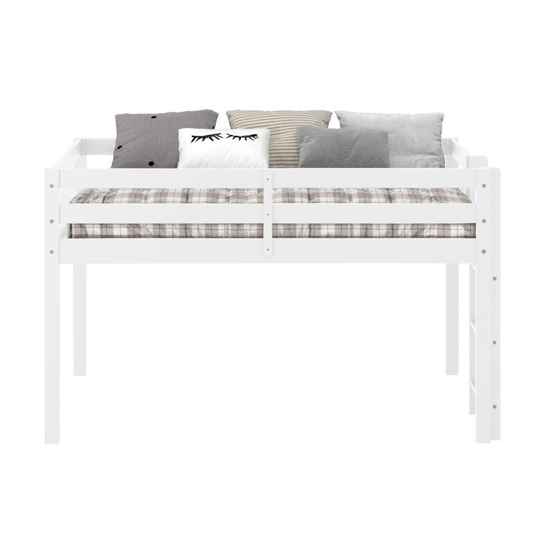 Taylor & Olive Trillium Low Loft Twin Bed with End Ladder