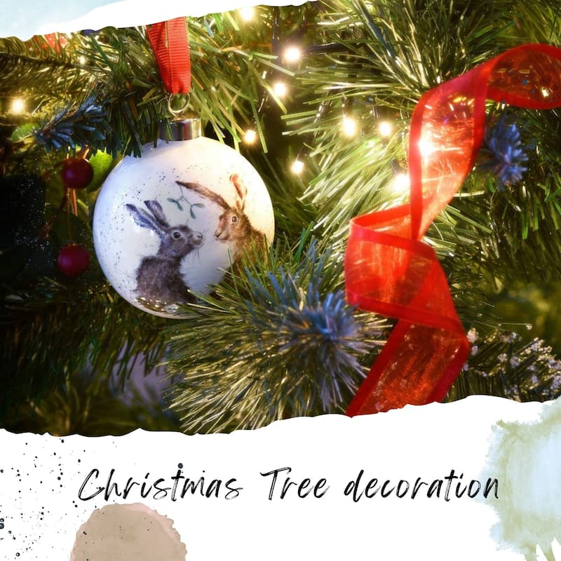 Royal Worcester Wrendale Designs Christmas Bauble