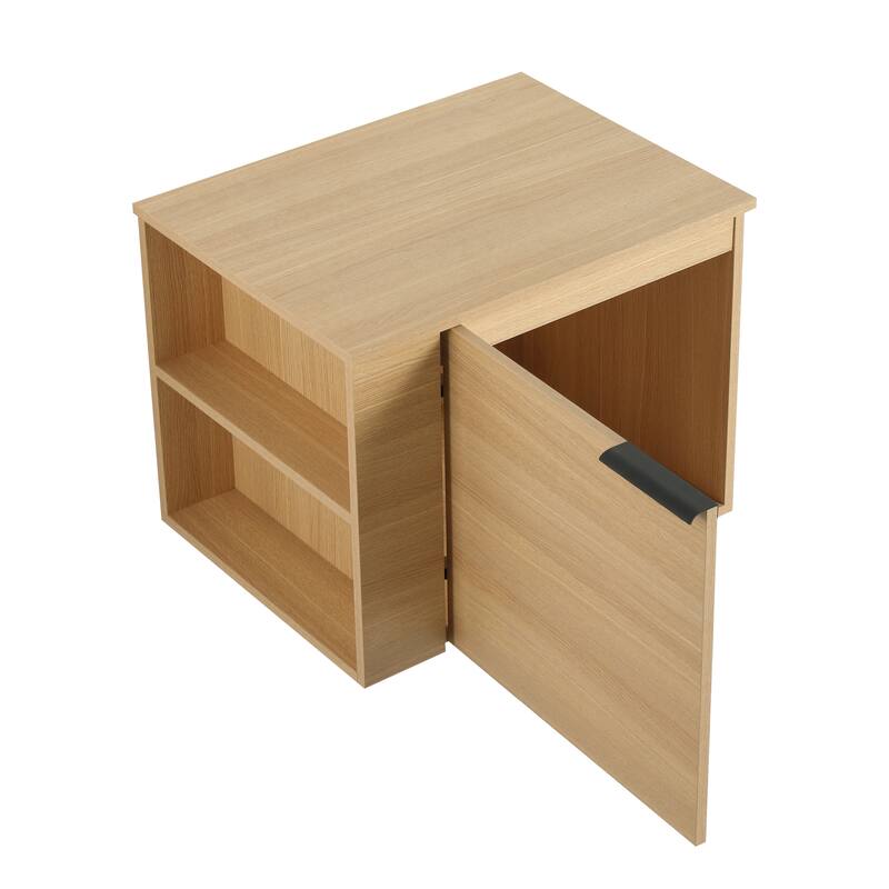 BNK 24"/48" Single Sink Bathroom Vanity with Soft Close Door and Shelf, Modern Floating Vanity