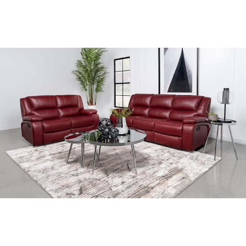Elodie 2-Piece Reclining Sofa Set - Red