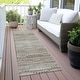 preview thumbnail 15 of 118, Machine Washable Indoor/Outdoor Modern Dotty Links Chantille Rug