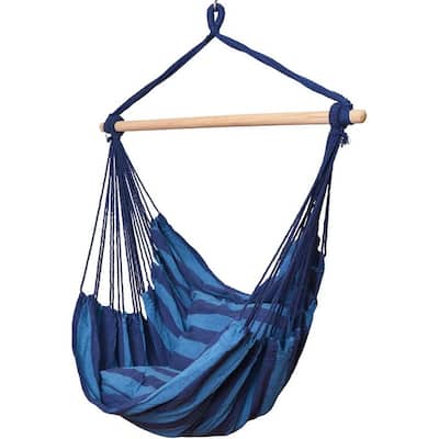 Cotton Hanging Hammock Chair Large Hanging Rope Seat with 2 Cushions