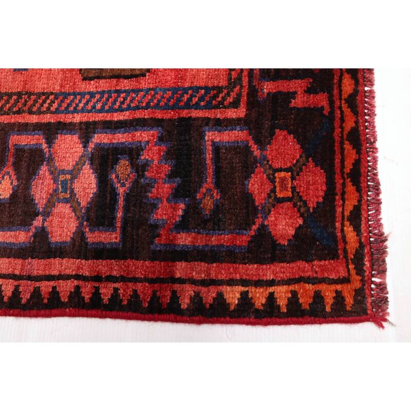 ECARPETGALLERY Hand-knotted Melis Vintage Red Wool Rug - 5'5 x 7'9