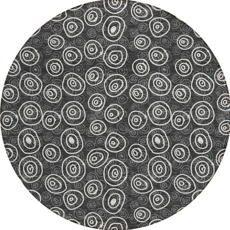 HomeRoots Geometric Transitional Rectangle Outdoor Rug