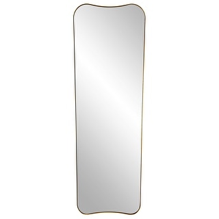 Uttermost Belvoir Large Antique Brass Mirror - 26"W x 76"H x 1.125"D