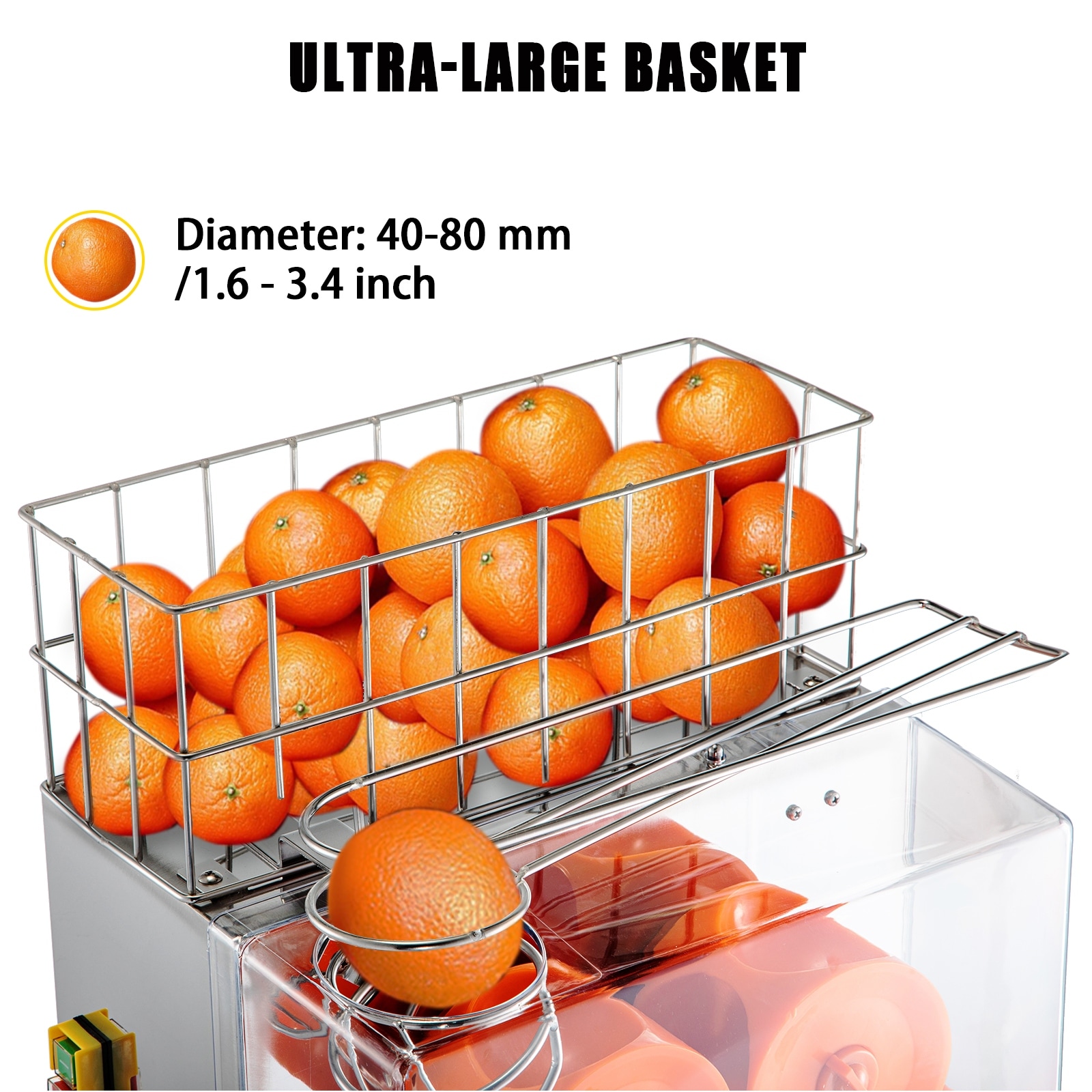 Juicer Filter Basket Replacement Electric Power Juicer Parts - Orange