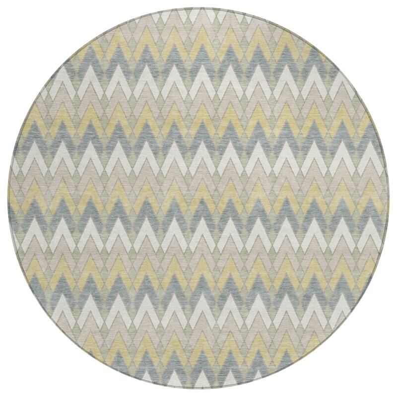 Machine Washable Indoor/ Outdoor Modern Baxter Chantille Rug