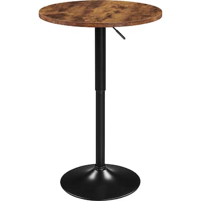 Yaheetech Adjustable Round Pub Table Bar Table